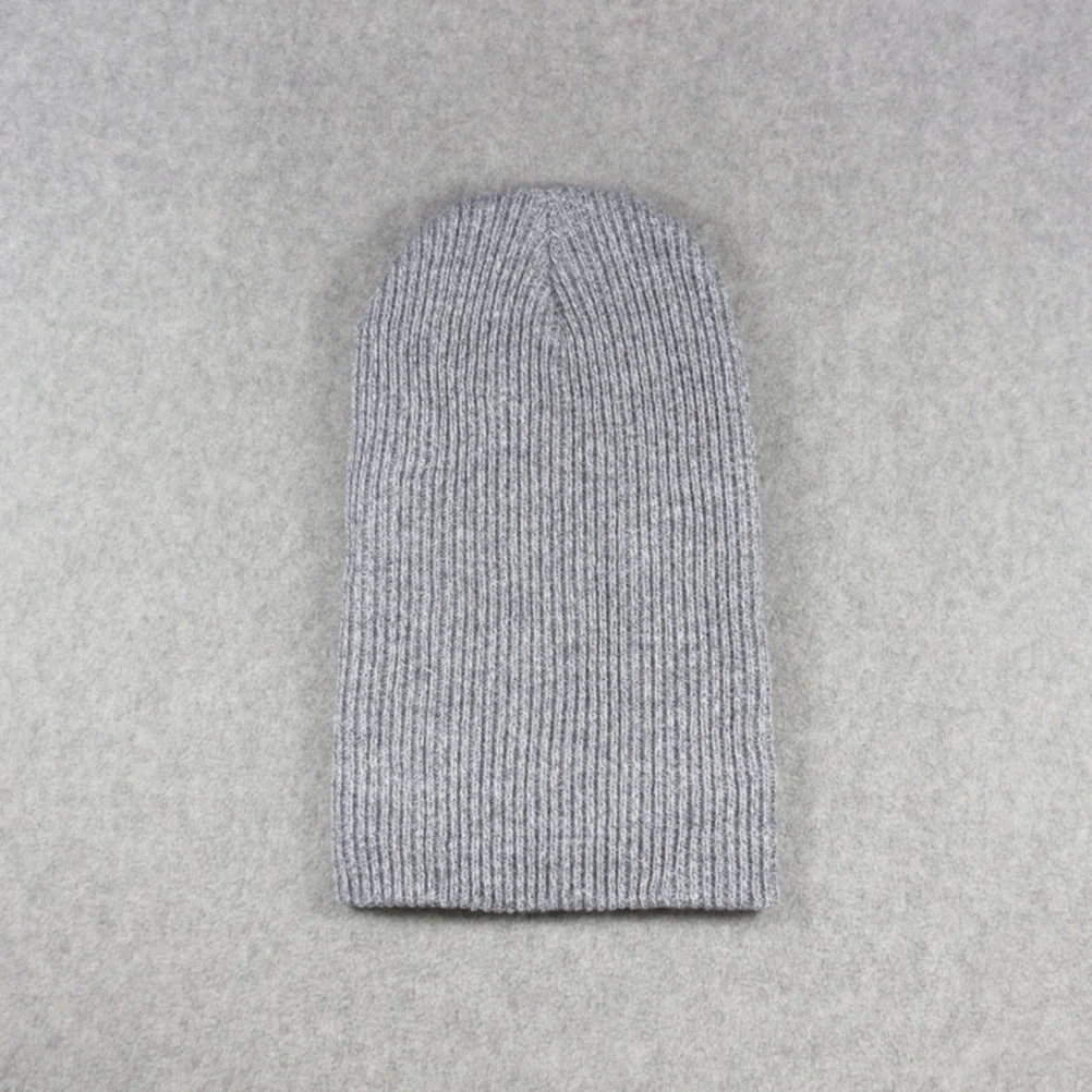 

Street Dance Beanie Unisex Fit Knitted Hat Warm Winter Cap For Men Women Light Gray Hip-Pop Ski Woolen