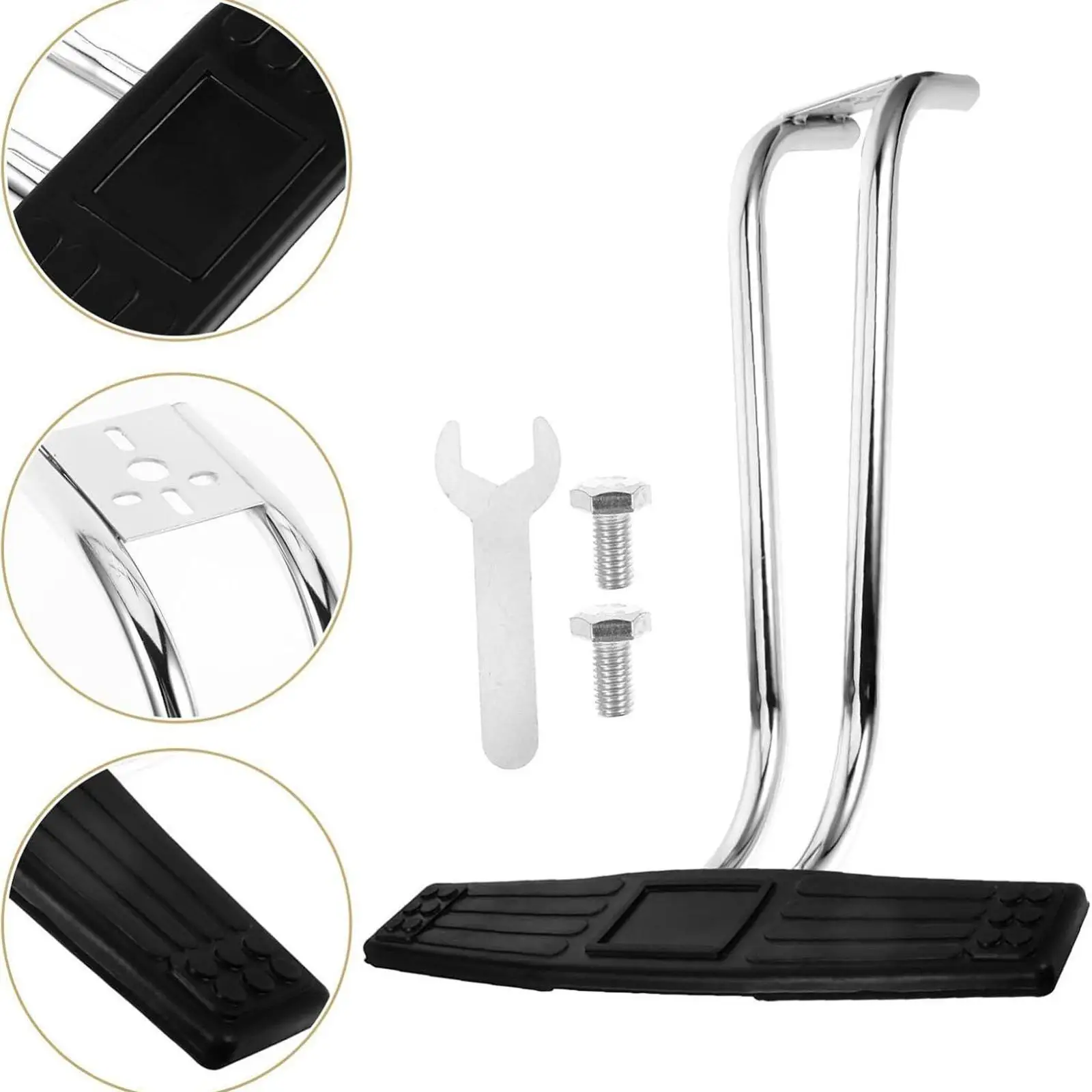 استبدال دواسة كرسي الصالون، حامل ثلاثي القوائم عملي، تركيب معدني، أجزاء مريحة #5