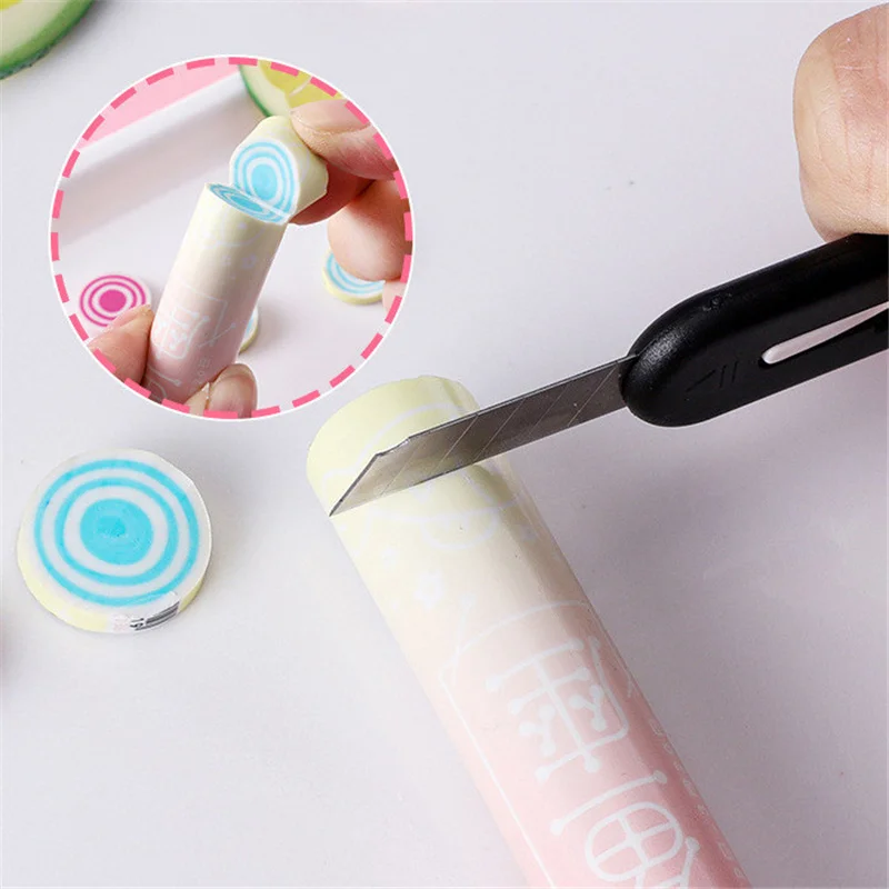 Rainbow Creative Eraser Cartoon Cute Pencil Eraser School Eraser Student Stationery Gifts Children Prizes Wholesale Price Eraser