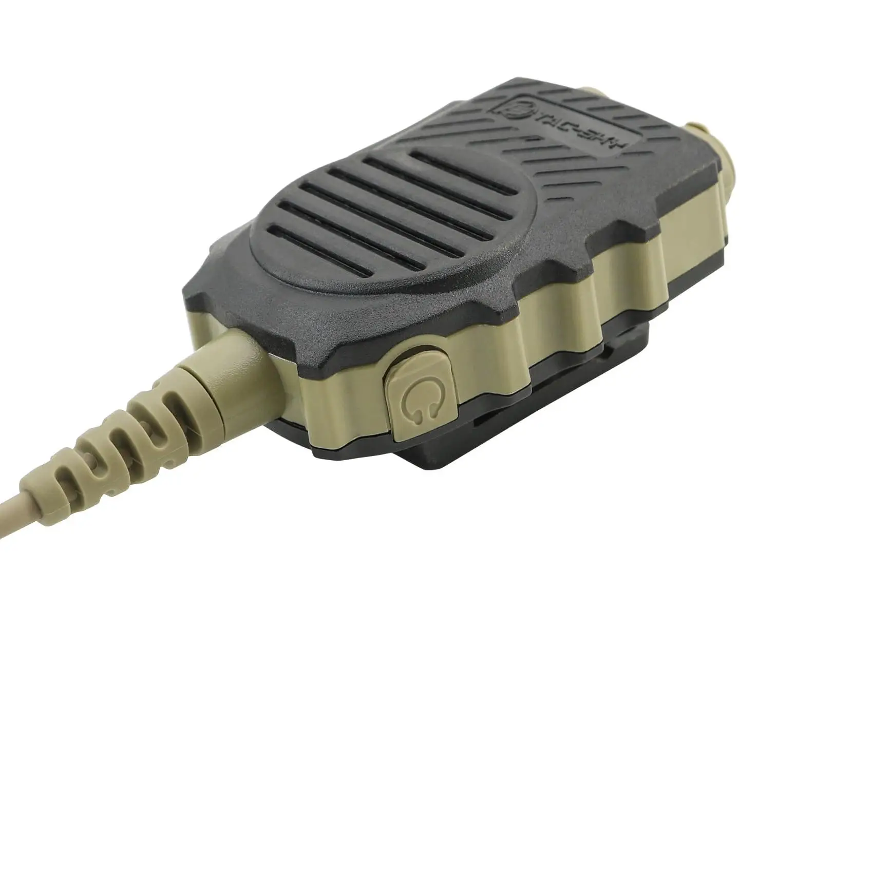 Tactical PTT Adapter Handheld PTT Microphone for Kenwood Plug Walkie-Talkies, Featuring 7.00mm Jack and 3.5mm Mobile Phone Jack