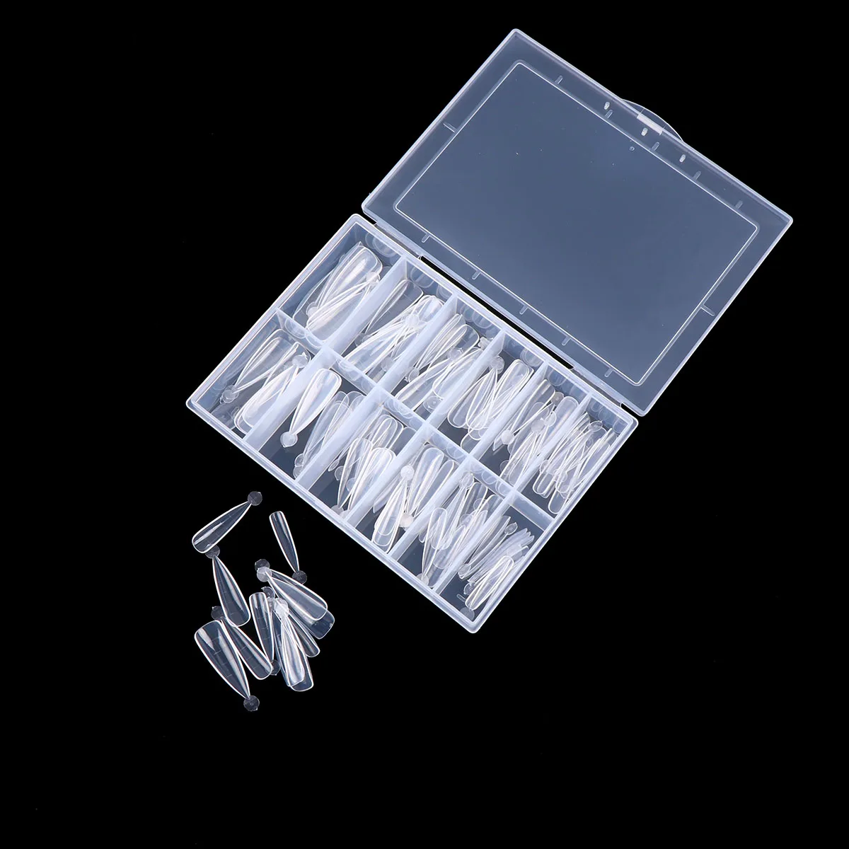 

Nail Tips Fake Nails 12 Sizes Full Coverage Sticker DIY Art Decorations Party Holiday Events Gift Premium Material