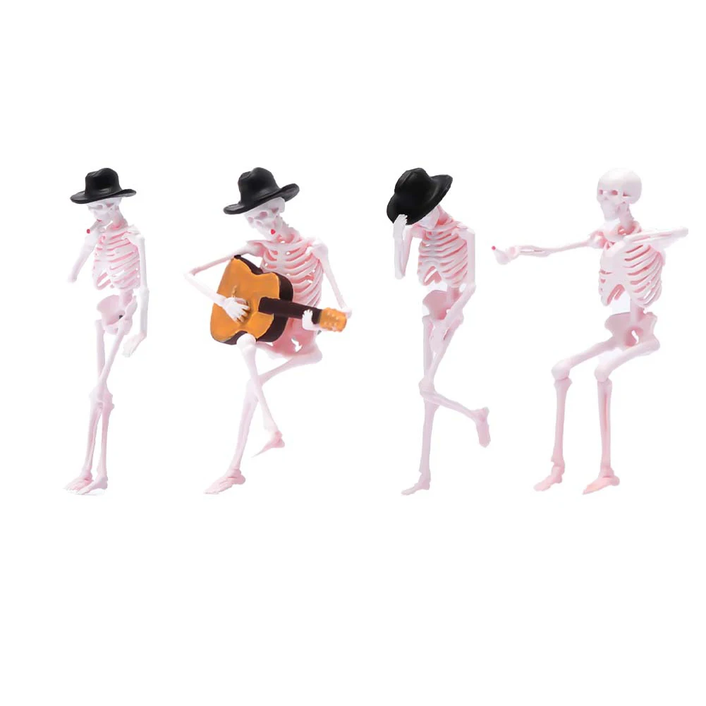 Painted Miniatures 1/18 1/24 1/43 1/64 1/87 An Elegant And Artistic Skeleton Unpainted Figure Model Toys View Decoration