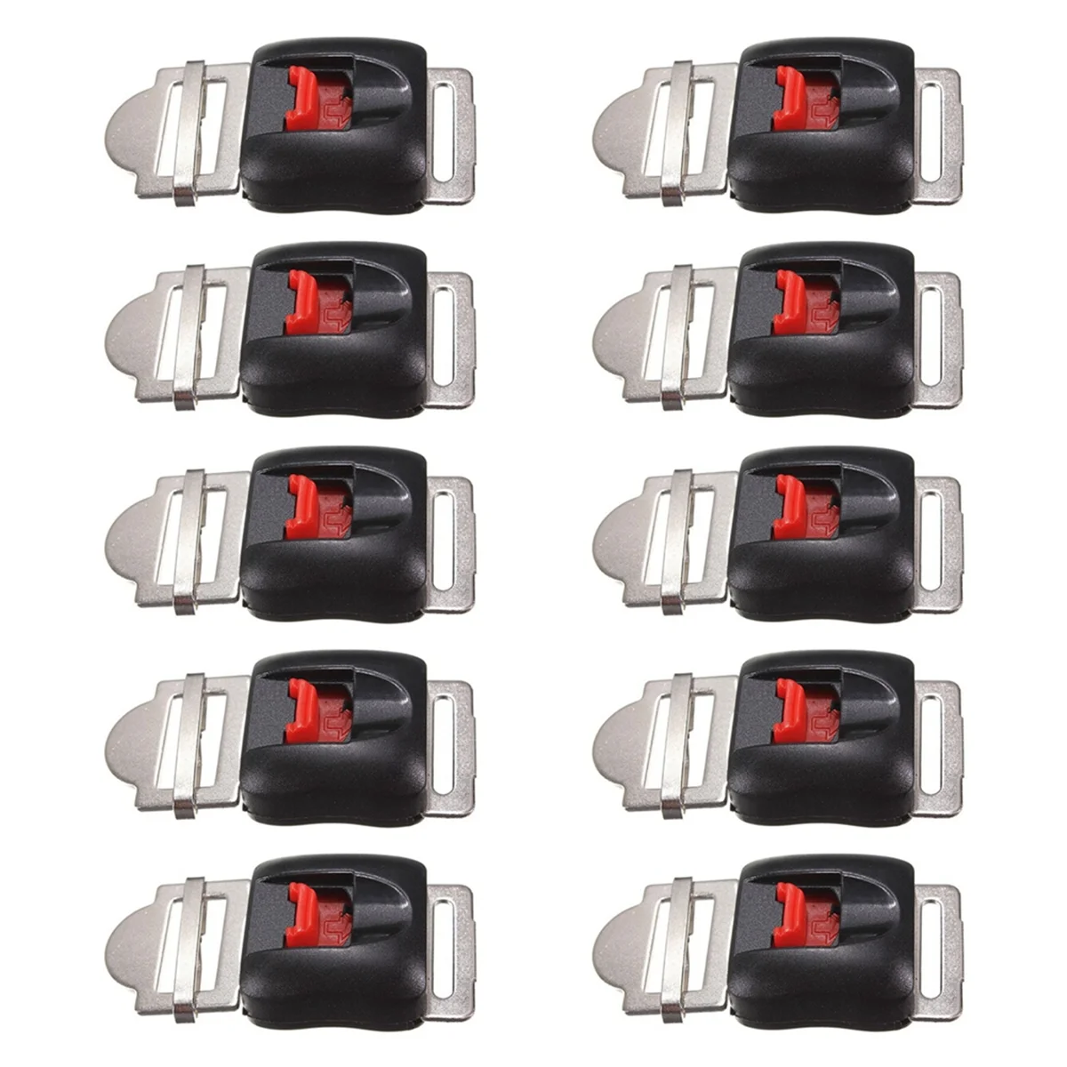 10pcs Universal Motorcycle Helmets Clip Strap Quick Release Disconnect Buckle