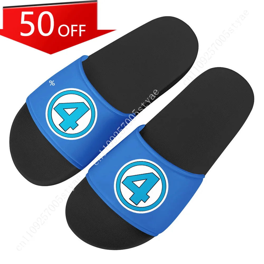 

Marvel Fantastic Four lippers Home Outdoor Casual Water Shoes Men Women Teenager Beach Pool Sandals Summer Slipper