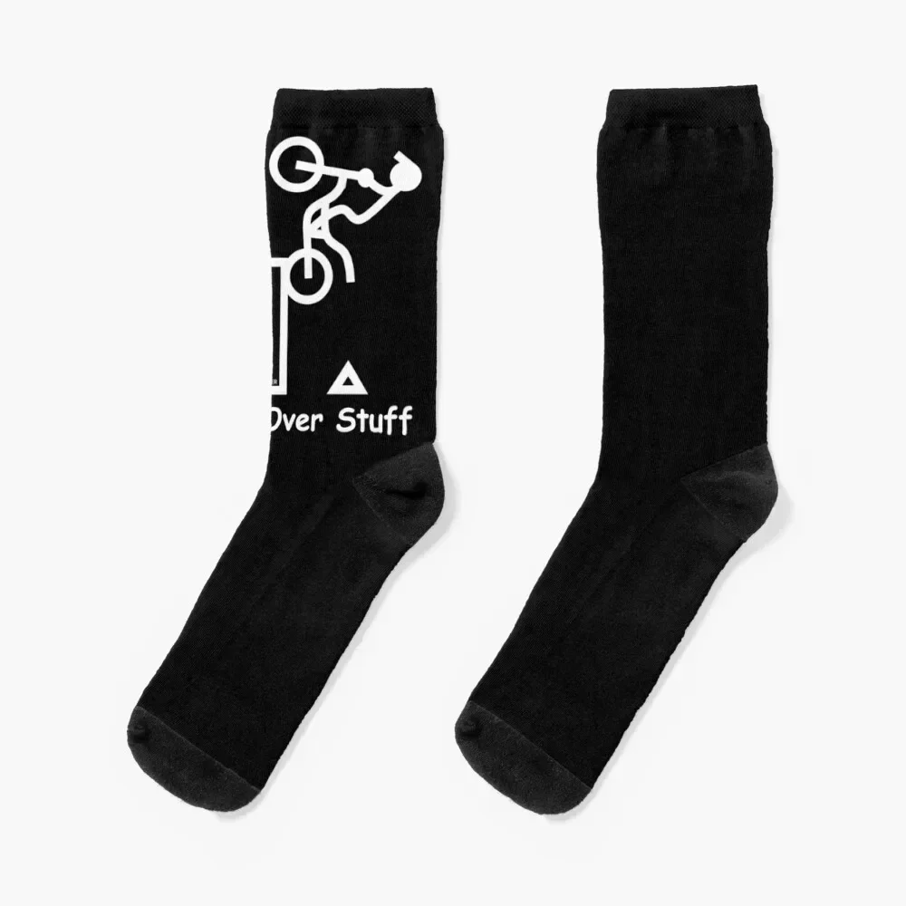 

I ride over stuff Socks cute cycling with print japanese fashion Socks Male Women's