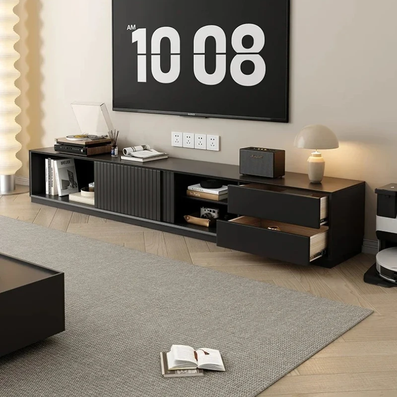 LMM minimalist solid wood TV cabinet simple modern small apartment living room floor cabinet