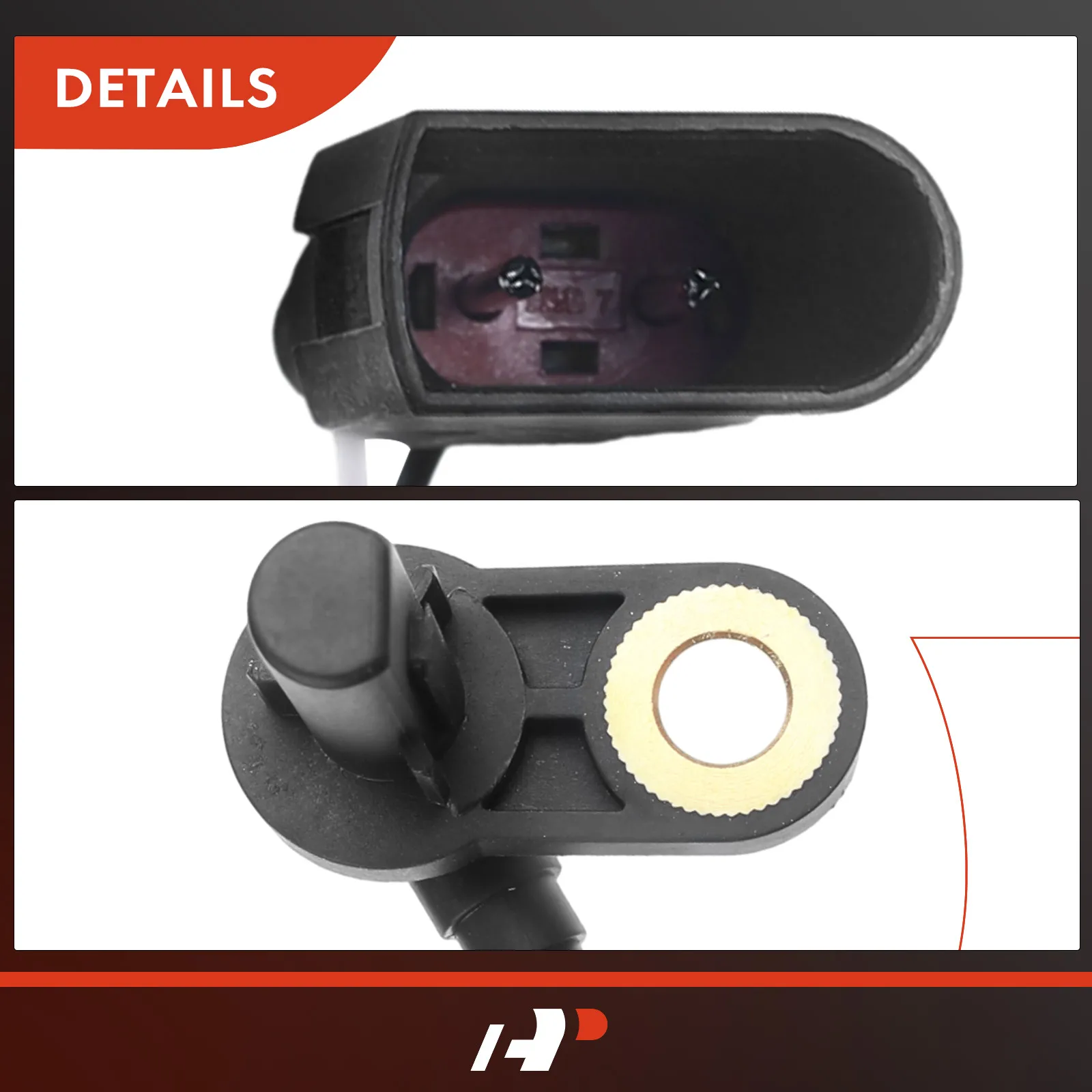 A-Premium Rear Passenger Side ABS Wheel Speed Sensor for Jaguar X-Type 2002-2008 - view 7