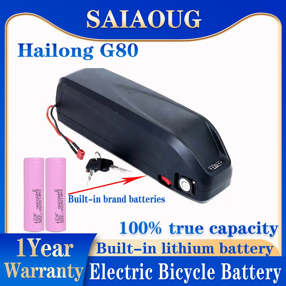 48v 30Ah Battery Electric Bike 40 50 60ah Hailong Max  Batterie Velo Bateria Para Bicicleta Electrica 300-3000w Lithium Battery