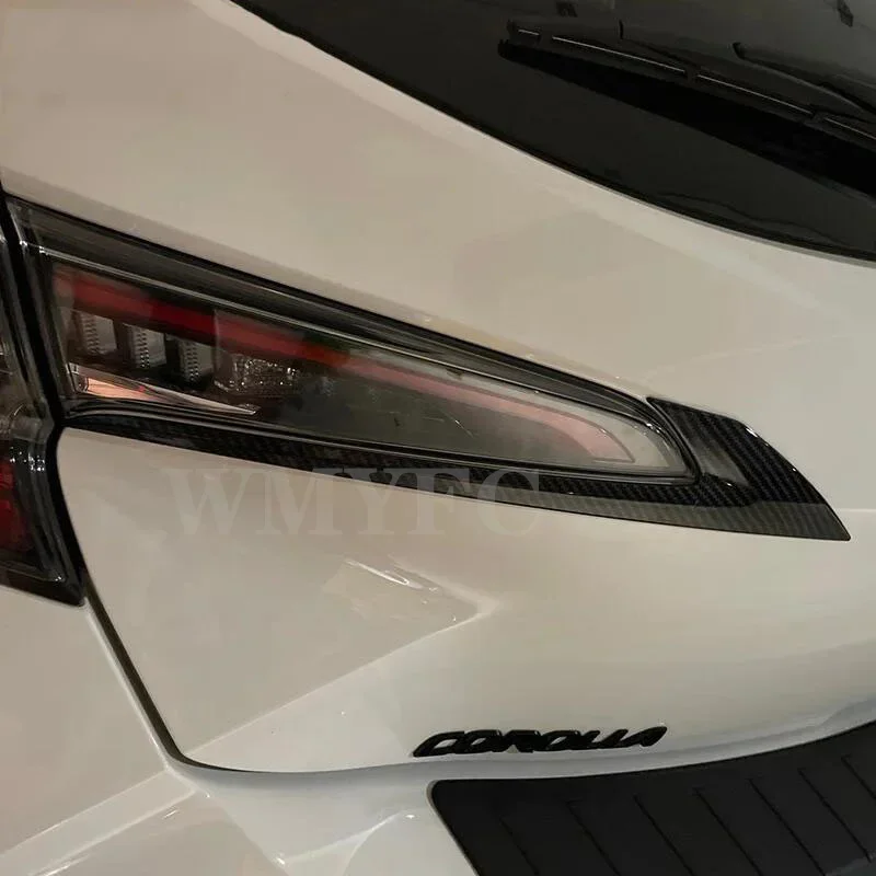 ABS Chrome headlamps Tail Light Taillight Trims Cover for Toyota Corolla Hatchback 2019 2020 2021 2022 2023 2024 Car Accessories