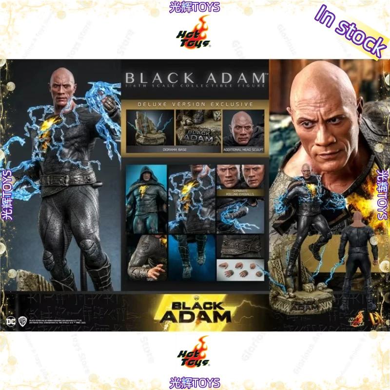 In Stock HotToys HT DX29 DX30 DX31 1/6 Black Adam Rock Johnson Gold Suit Collectible Figure Movable Model Gift Collection