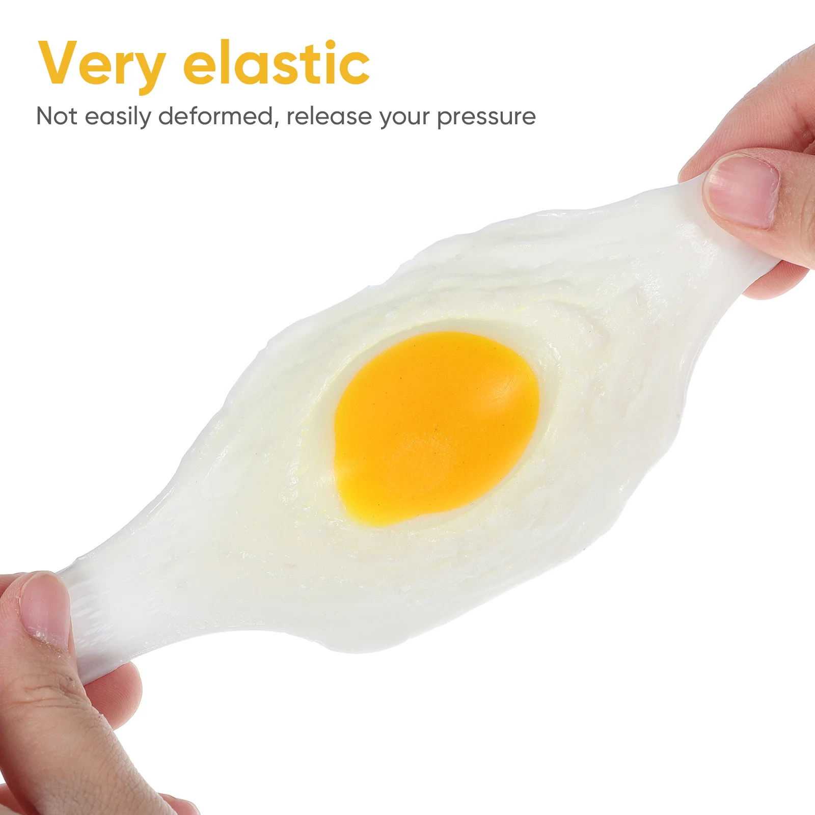 4 Pcs Poached Omelette Kids Toys Pranking Playthings Anti-stress Favors Artificial Fried Eggs Soft Glue Relief Child Vent