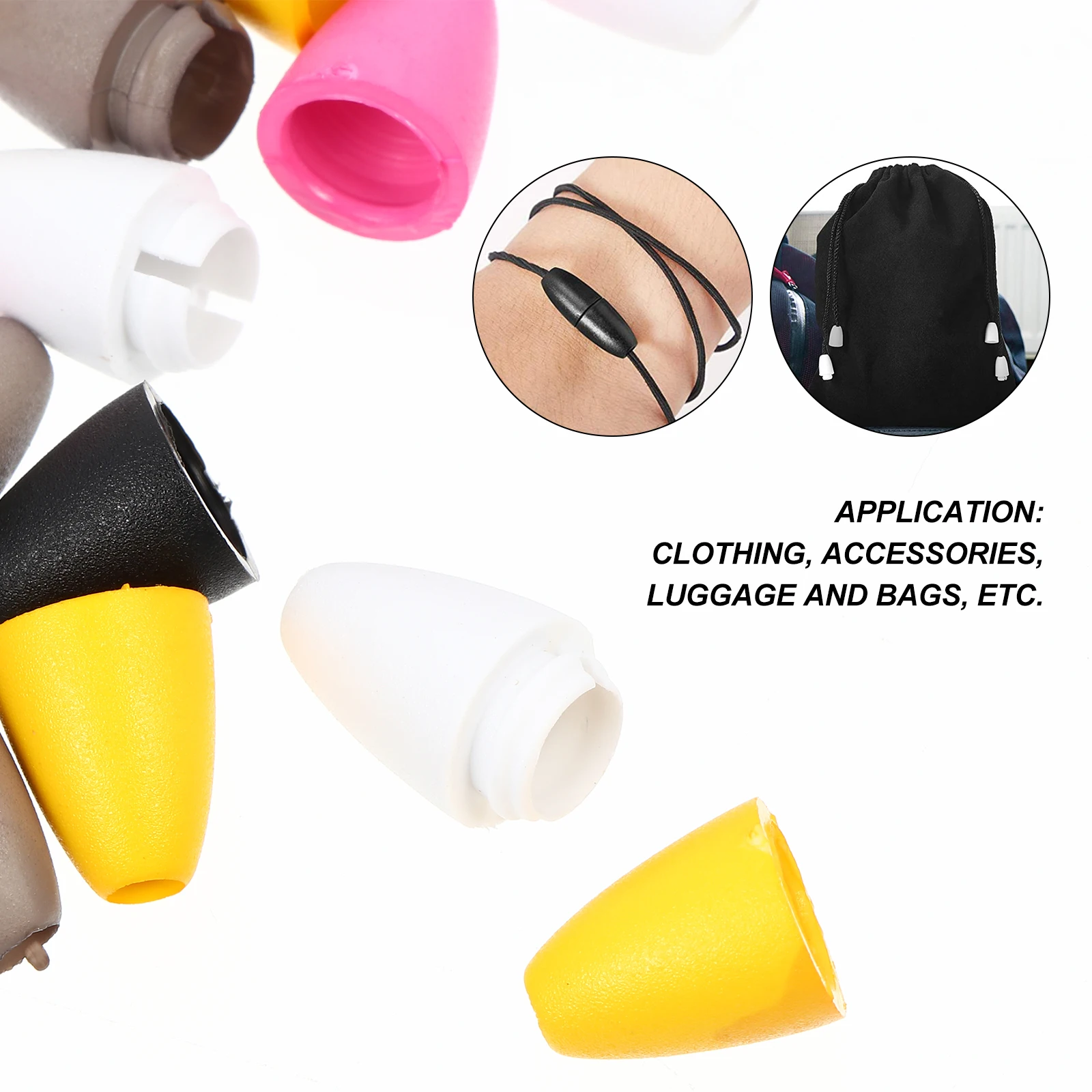 

50pcs Breakaway Safety Clasp Plastic Buckle Connectors Barrel Clasps Beads Necklace Lanyards Keychains Bracelet Strap