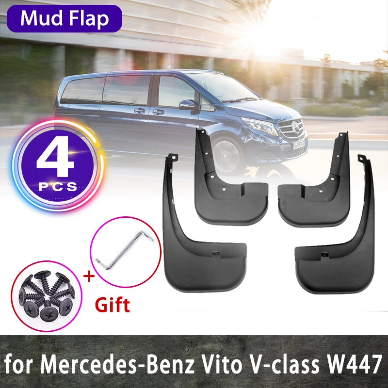 

For Mercedes Benz Vito Viano V Class W447 2015~2019 2018 2017 Mudguard V260 Car Fenders Mud Flaps Splash Guards Metris Mudflaps