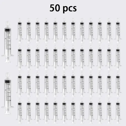 Imagen 1 del producto 20/30/50 Uds. Jeringa de perfume de plástico de 5ML para distribución cuantitativa de botellas recargables, herramienta de jeringa de bomba cosmética