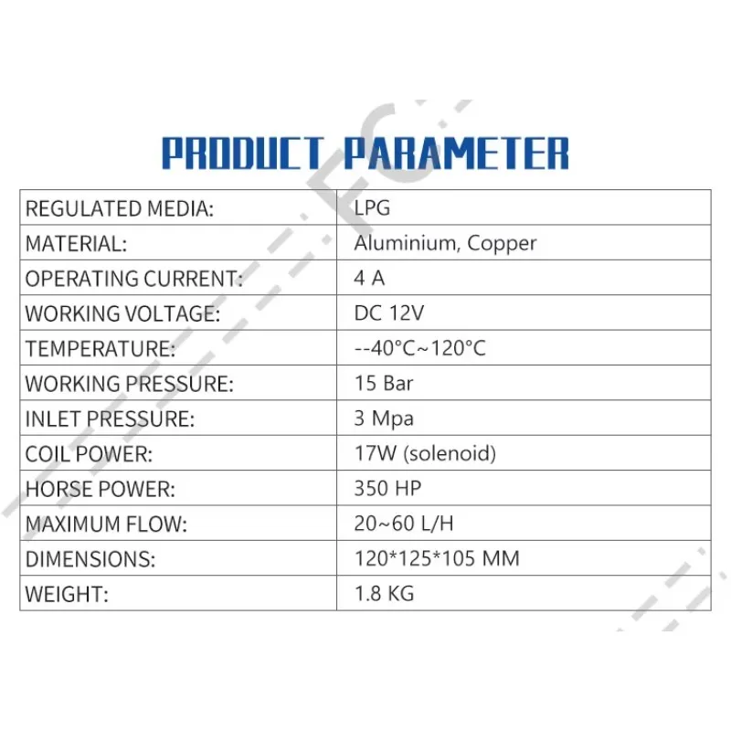 Automobile Dual Fuels Gas Vehicles  Glp Vaporizer 5th Generation Sequential Injection Reducer FC-13 Adjustable Gas Reducer