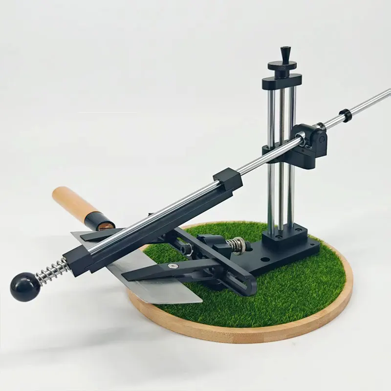 

Домашняя точилка для ножей с фиксированным углом. Простой и быстрый острый абразивный кухонный нож. Алмазная шлифовка. Профессиональный острый инструмент.