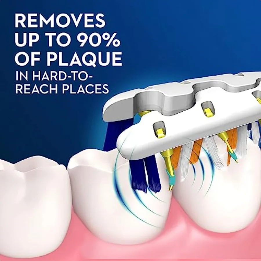 OralB Pulsar Expert Clean Bateria Escova de dentes média Pacote de 2 embalagens podem variar Cuidados bucais