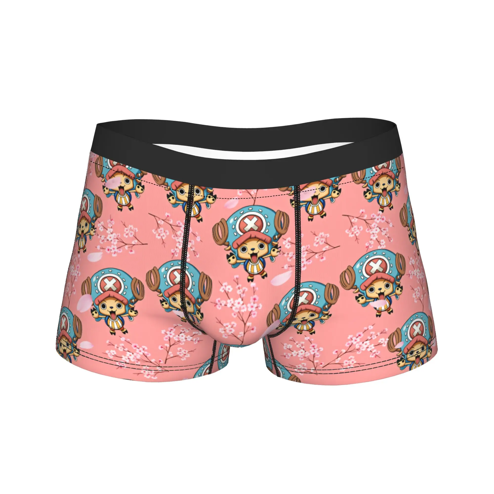 TONY TONY Chopper! Boxer Brief Ones Pieces Underwear Quality Males Funny Trunk Print Oversize Panties