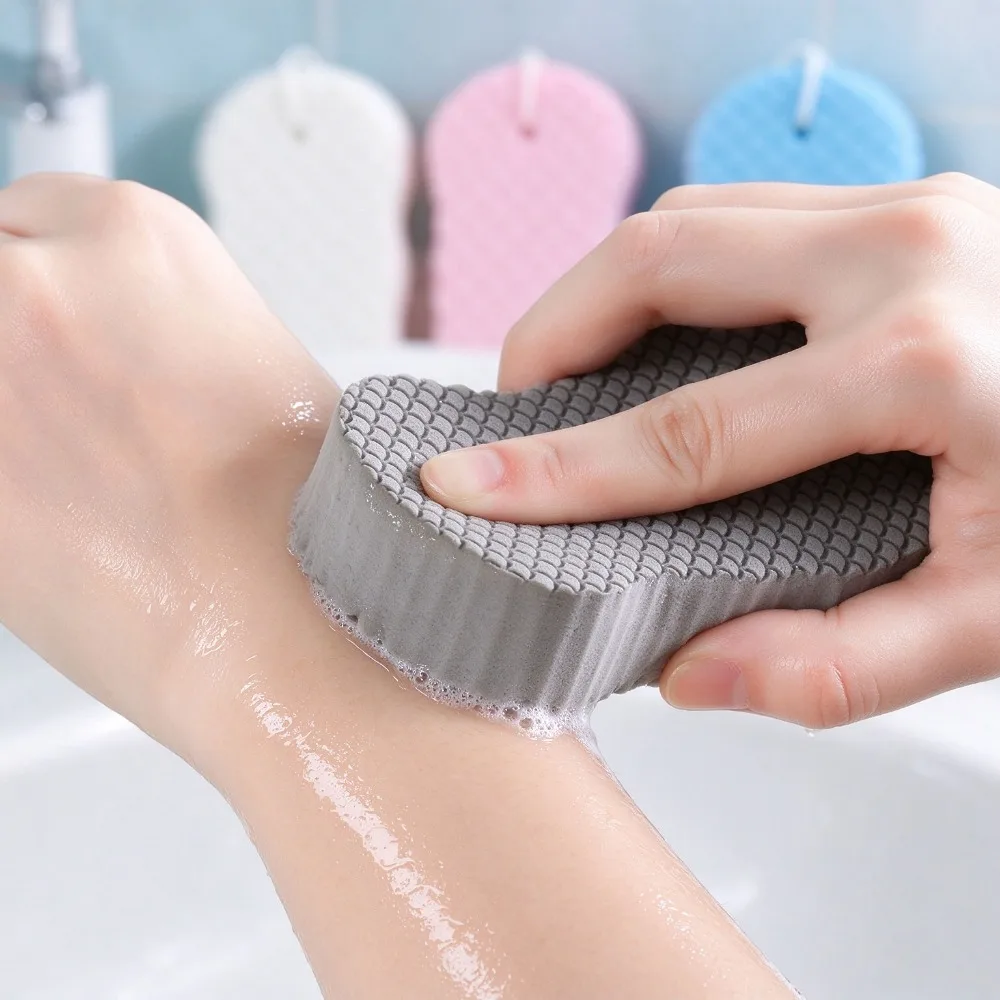 Exfoliating Bath Sponge Body Scrubber, Soft Shower Washcloth Skin Exfoliator, Relax Skincare Bath Scrub Tool