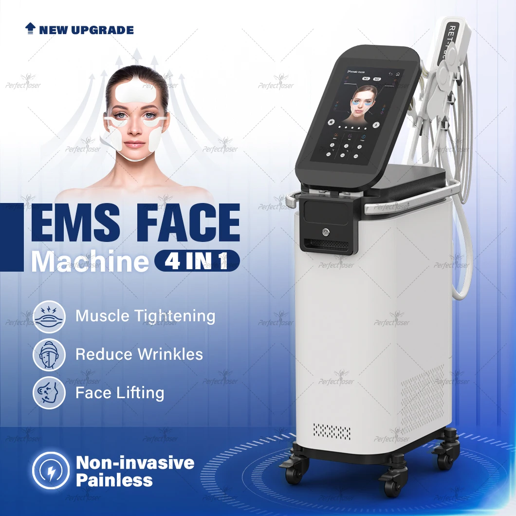 Perfectlaser 4 in 1 EMS マシンフェイスリフティング筋肉彫刻しわ除去プロフェッショナル無痛脂肪燃焼装置