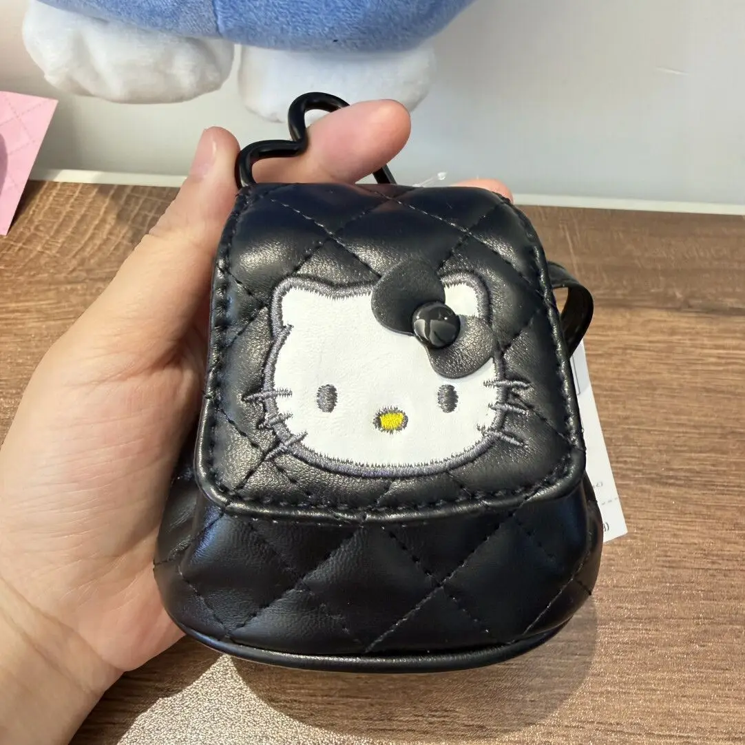 Hello Kitty Mini Cortex Backpack Decoration Portable Storage Bag Metal Love Heart Keychain Tote Bag Pendant Cute Festival Gift