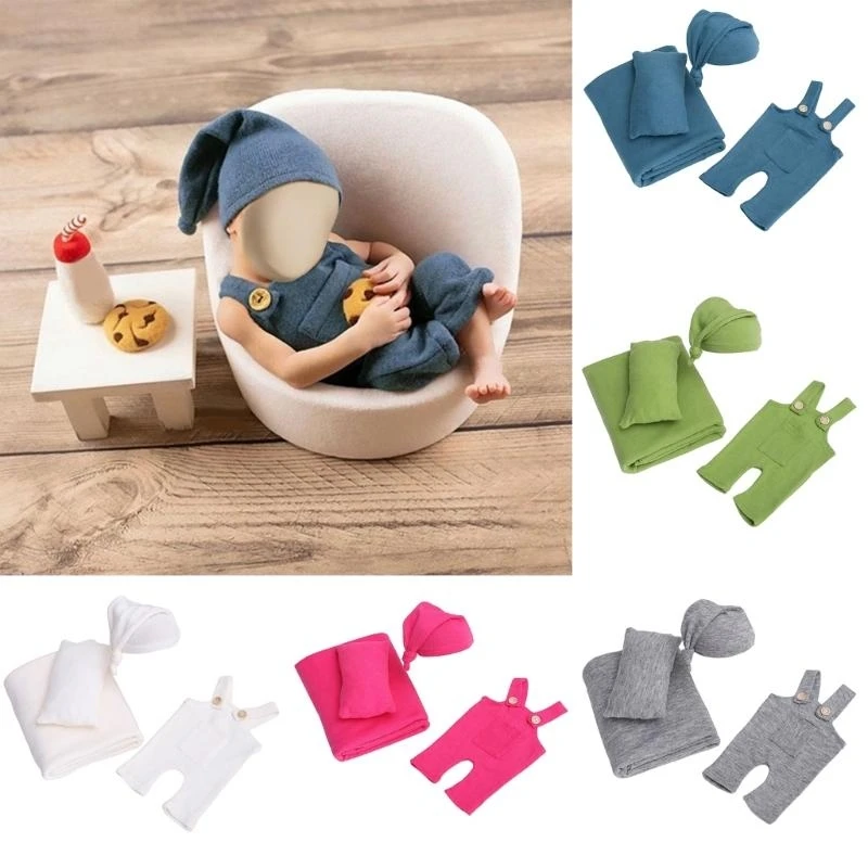 J15U دعامات تصوير لحديثي الولادة لفافة قماط قابلة للتعديل ووسادة مريحة تكمل دعامات صور حديثي الولادة للأولاد والبنات