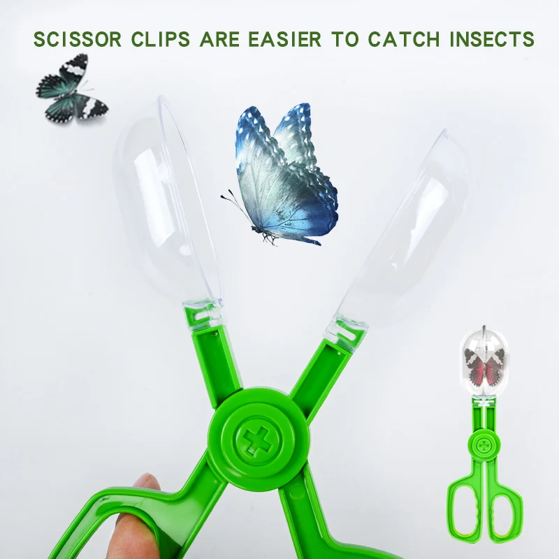 

Children'S Outdoor Adventure Insect Catching Tools, Colored Insect Scissors, Insect Clamp, Insect Trap, Fine Motor Training