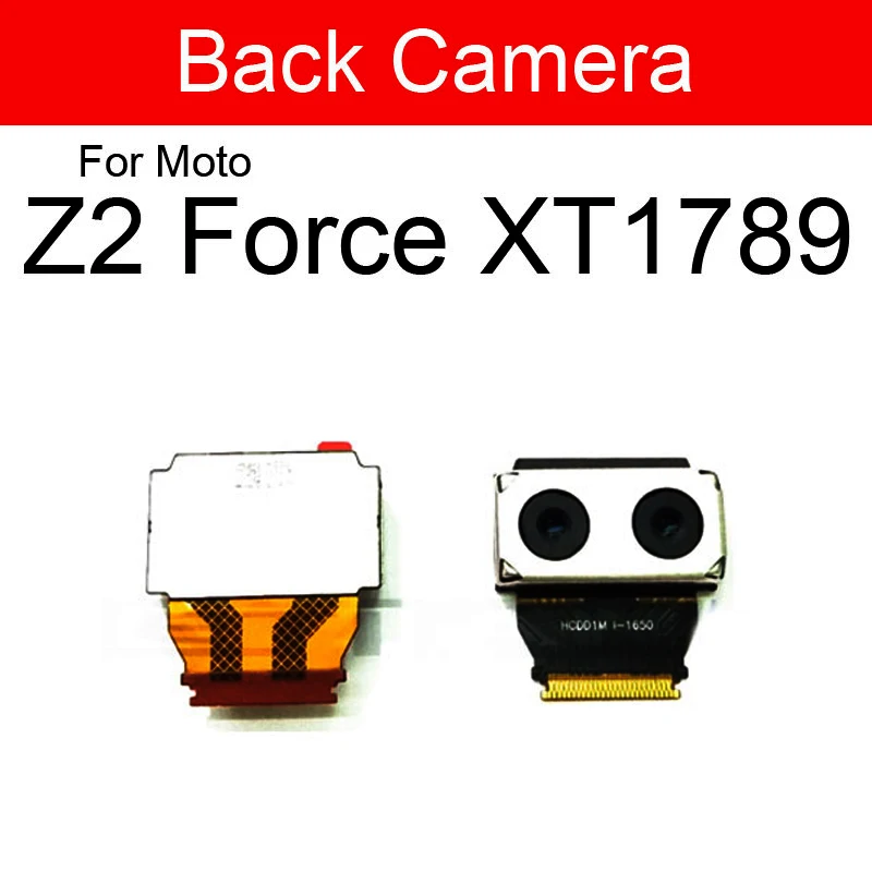 Front Facing Camera & Main Rear Camera Module For Motorola Moto Z2 Force  Z2Force XT1789 Edition (2nd Gen.) Replacement Parts