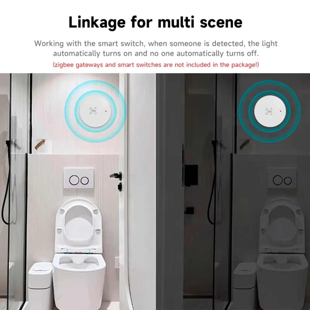 -MEOF Tuya Zigbee 24G Detector de presença humana Pessoa Sensores estáticos de movimento de detecção de rader de alta precisão