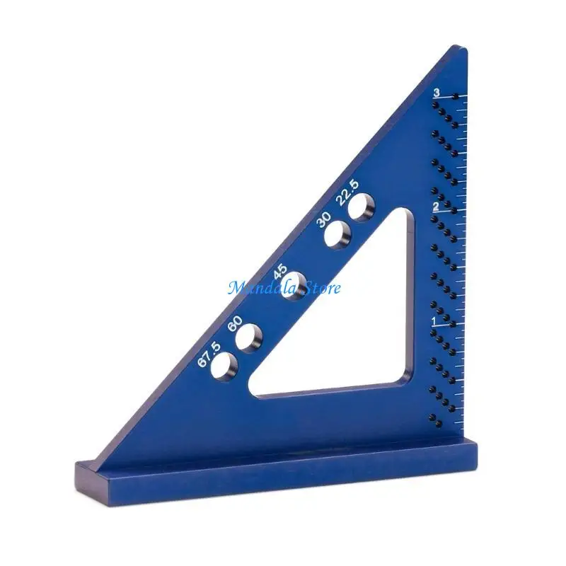 

U2JC Compact Woodworking Positioning Tool Measuring Square Gauge Miter Triangle Ruler
