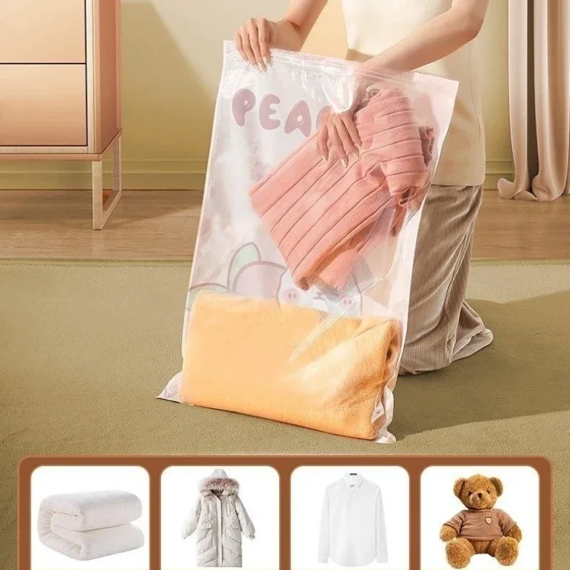 Vacuum Bag Storage Organizer Suction Compression Pack Store Clothes Coat Plastic Container Travel Essentials Useful Things Home