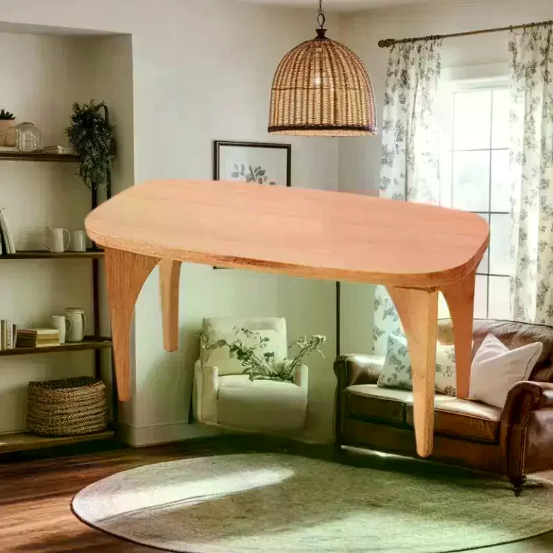 أثاث بيت الدمى المصغر الرائع، نموذج مكتب طاولة القهوة من خشب الكرز؛ يتظاهرون للأطفال الذين يلعبون لعبة DIY وزخارف الهدايا #5