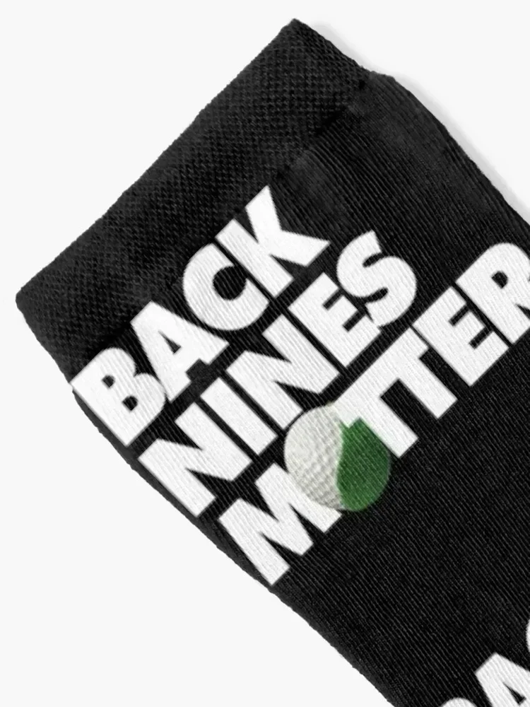 Back Nines Matter Funny Golf Saying Socks Running bright garter sport designer brand Socks Men Women's