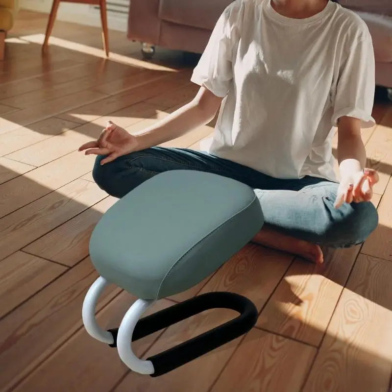 Ergonomic Meditations Stool With Antislip Cover For Yoga And Practice Metal Kneeling Stool Prayer Benches B03E