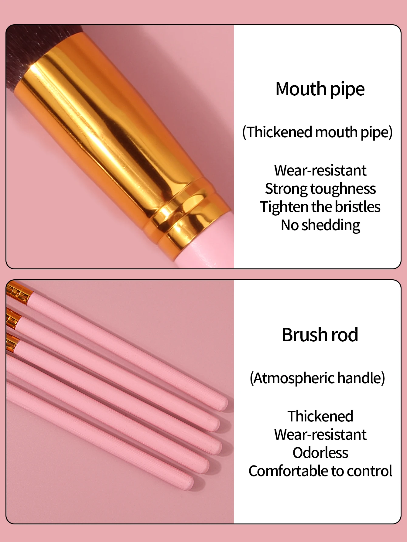 Prestazioni ad alto costo! Un set di 10 pennelli per trucco, inclusi fondotinta, pennelli per fard e ombretti, con secchio di stoccaggio complementare
