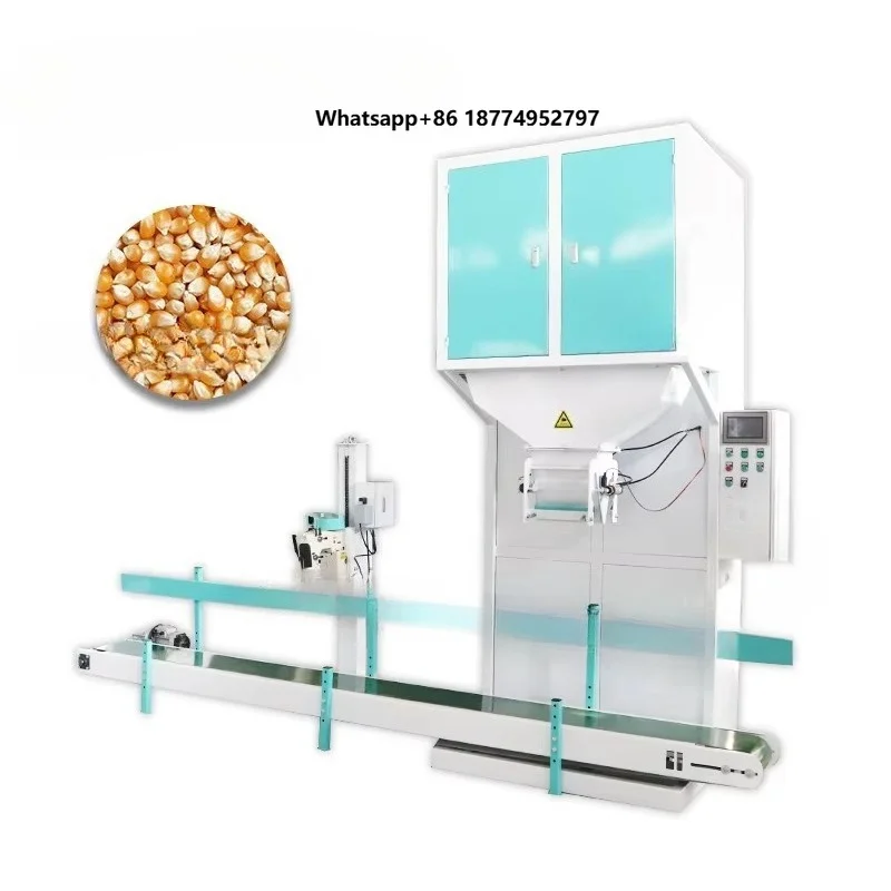 5-50kg PP Bag Gravity Packing Scale Weighing Filling Granular Bagging Machine for Fertilizer Seed Grain Rice Particle
