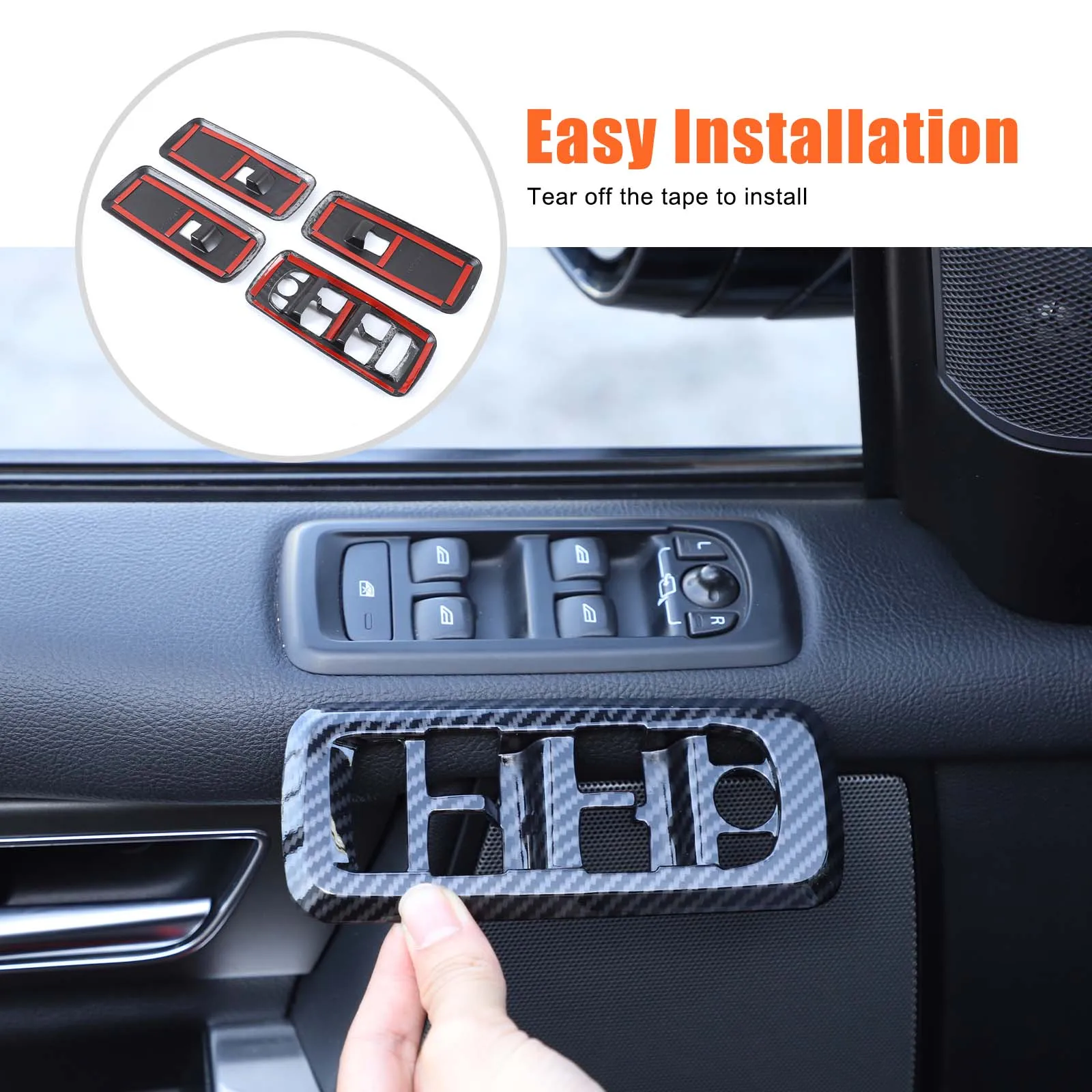 

For Land Rover Discovery 4 LR4 2010-16 Windows Lift Button Switch Panel Cover Trim For Range Rover Sport 2010-2013 Accessories