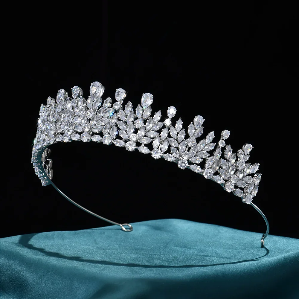 

Crystal Crowns Tiaras For Wedding Headpiece Princess Bridal Tiaras For Women Girl Diadem 15 Years Party Hair Jewelry Headdress