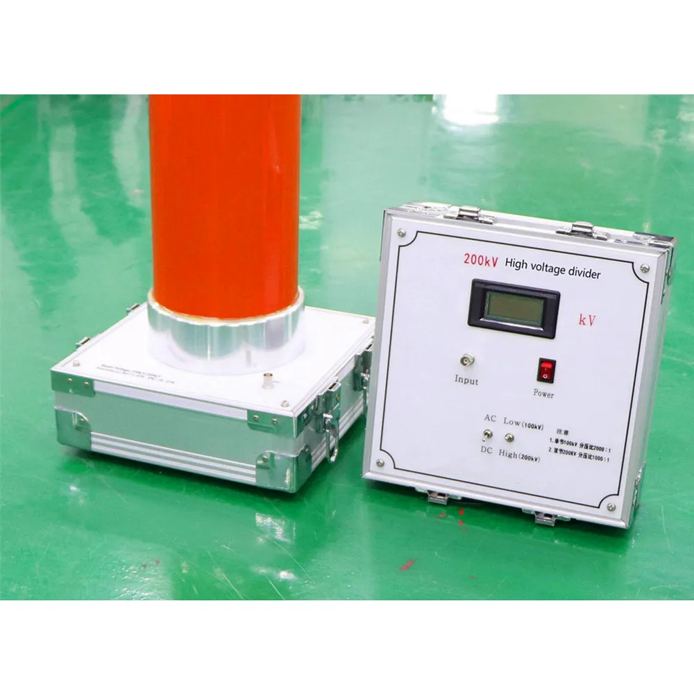 100kV High Voltage Kilo Volts Meter Power Frequency AC/DC High and Low Voltage Measuring Divider HV Tester Machine