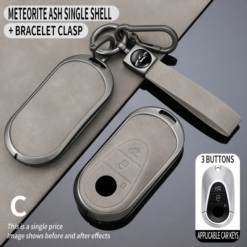 Car Remote Control Key Case Holder Cover For Mercedes Benz C/S Class W223 W206 S350L S400L E Class W213 E300 Decorations Bag