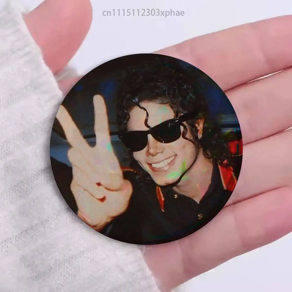 MJ M-Michael Jackson Dance King Badges Round Nijigen Otaku Culture IP peripheral products 58mm 44mm 32mm 75mm 25mm Mini