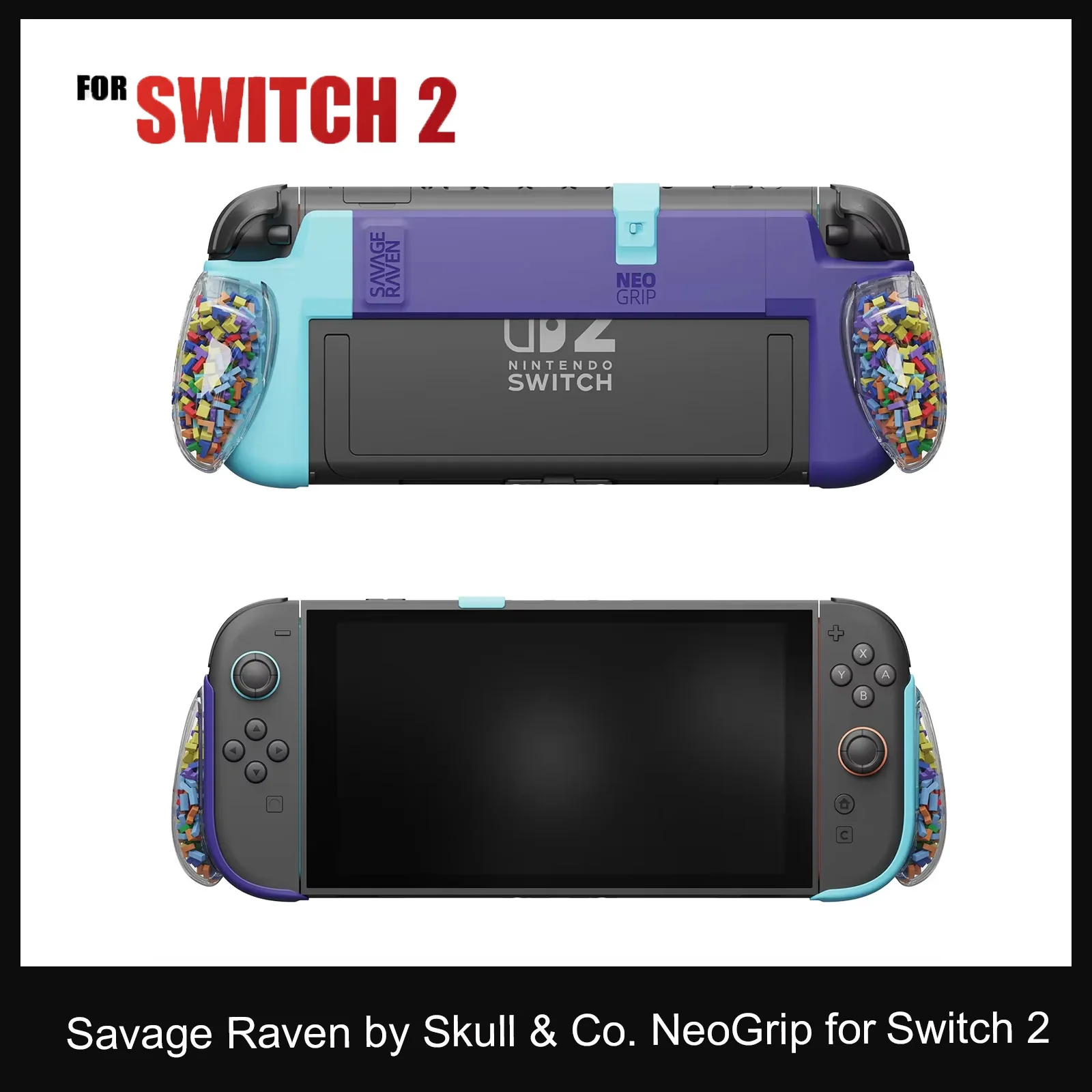 

Savage Raven от Skull & Co. NeoGrip со сменным эргономичным защитным чехлом для игровой консоли Nintendo Switch 2 NS2