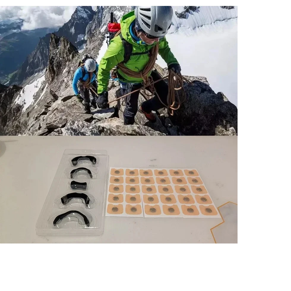 2025 جديد رائجة البيع في الهواء الطلق المغناطيسي المشي لمسافات طويلة المشي مشابك الأنف في الهواء الطلق تسلق الجبال الأساسية مقاطع مغناطيسية مشبك الأنف مع المغناطيس