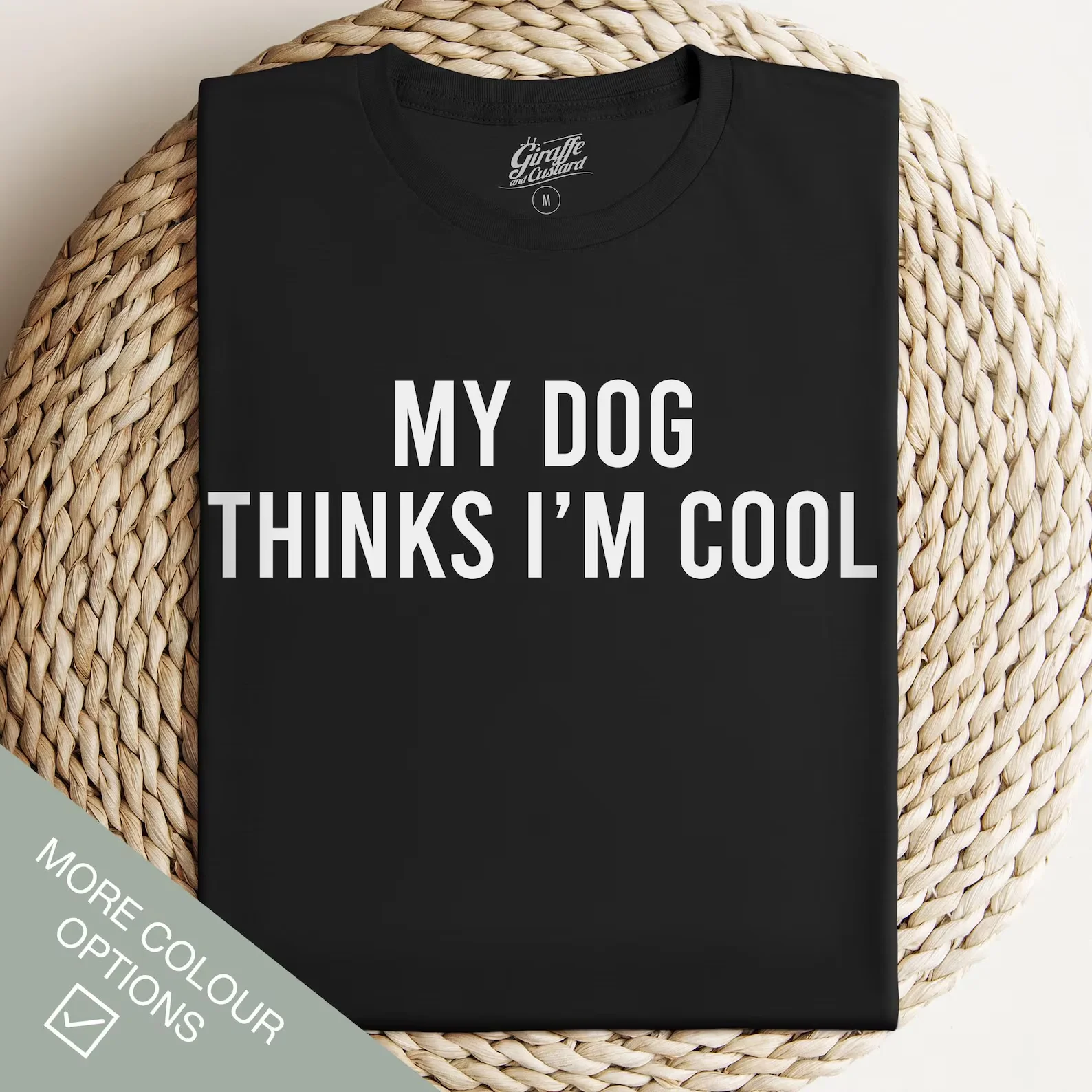 Sugarbaby My Dog Thanks I'm Cool Funny Graphic T-shirt Dog Slogan t shirt Fashion Tee Male Female Dog Lover Gift Unisex tshirts