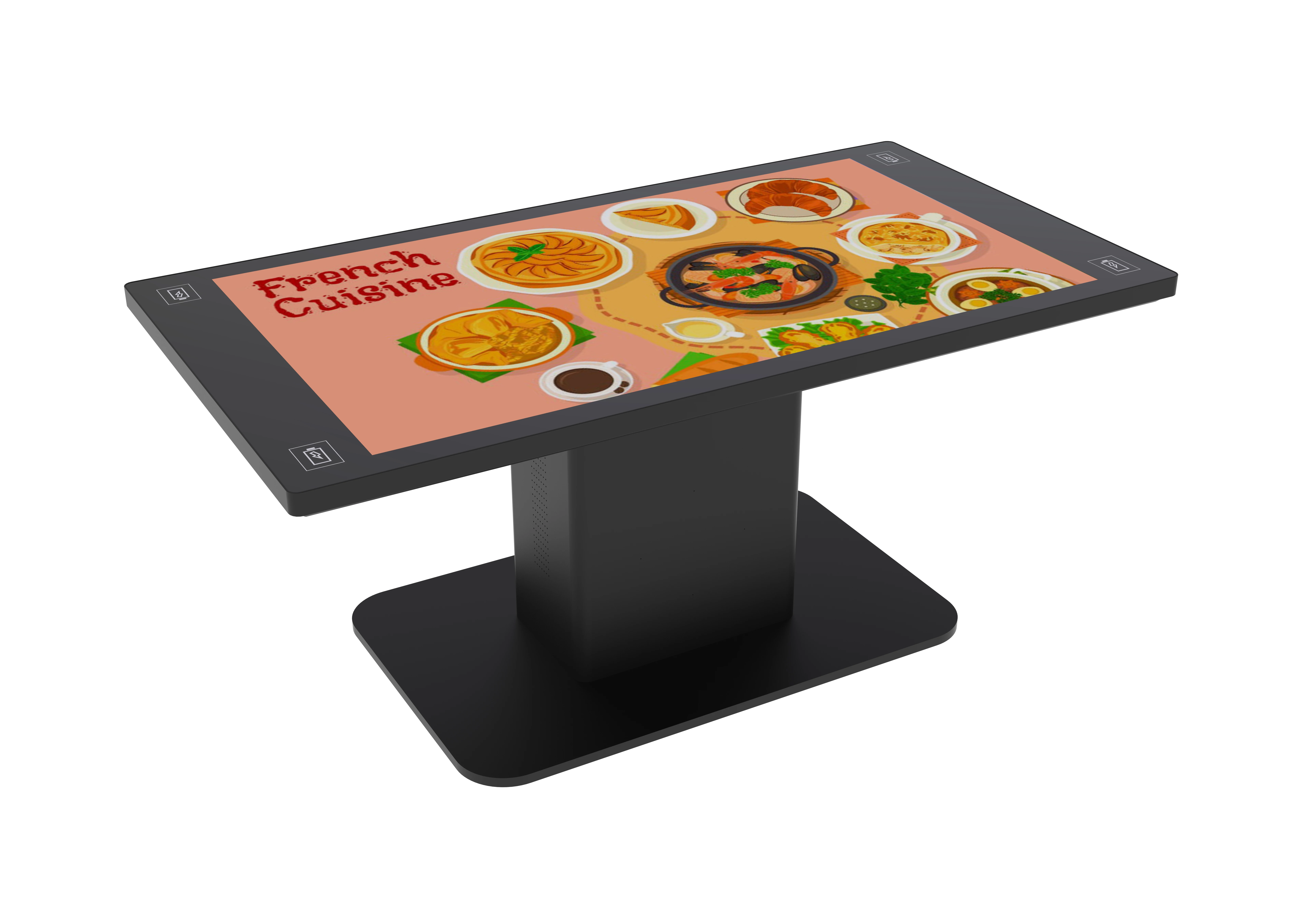 43Inch Hotel Restaurant Table Wireless Charging Android Or Windows Smart Interactive Multi Touch Screen Game Table