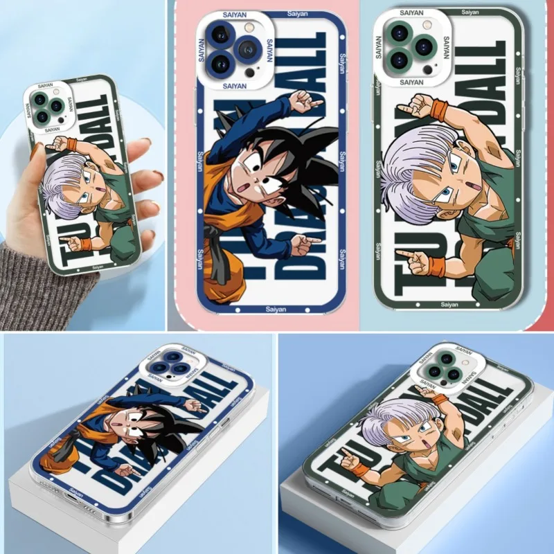 

Dragon Ball Goku Phone Case for IPhone 16 15 14 13 Pro Max Plus Soft Cover TPU Anti Drop Abrasion Shell All Inclusive Accessory