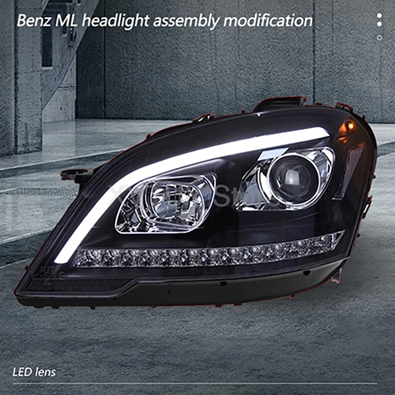 

Headlights for Benz W164 2009-2012 New Style LED Car Lamps Daytime Running Lights ML Modification GLE Headlamp Accessories 2 PCS