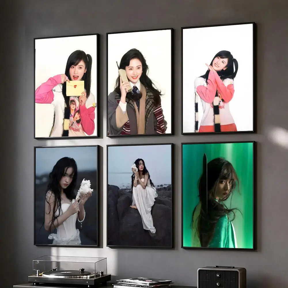 actress Shen Yue Poster Poster HD Printing Vintage Luxe Home Decor Wall Art for the Living Rooms Entryways Gift