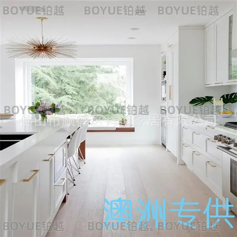 High Gloss Australian Style Kitchen Cabinet Custom Painted Modern Storage Cupboard Home Furniture Modular Design