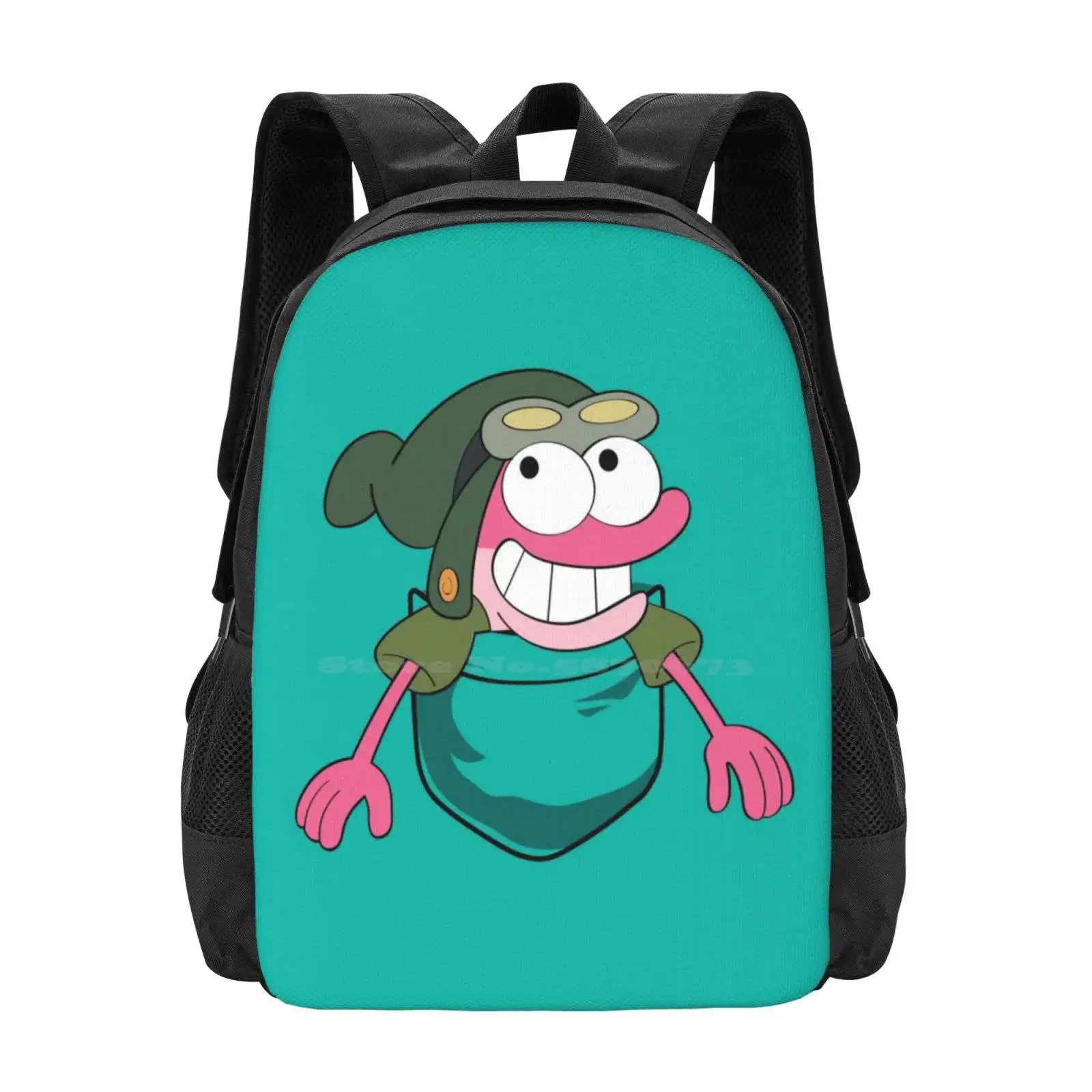 Sprig In Your Pocket School Bag Big Capacity Backpack Laptop Frogman Pink Frog Amphibia Cartoon Anne Boonchuy Magic World Child